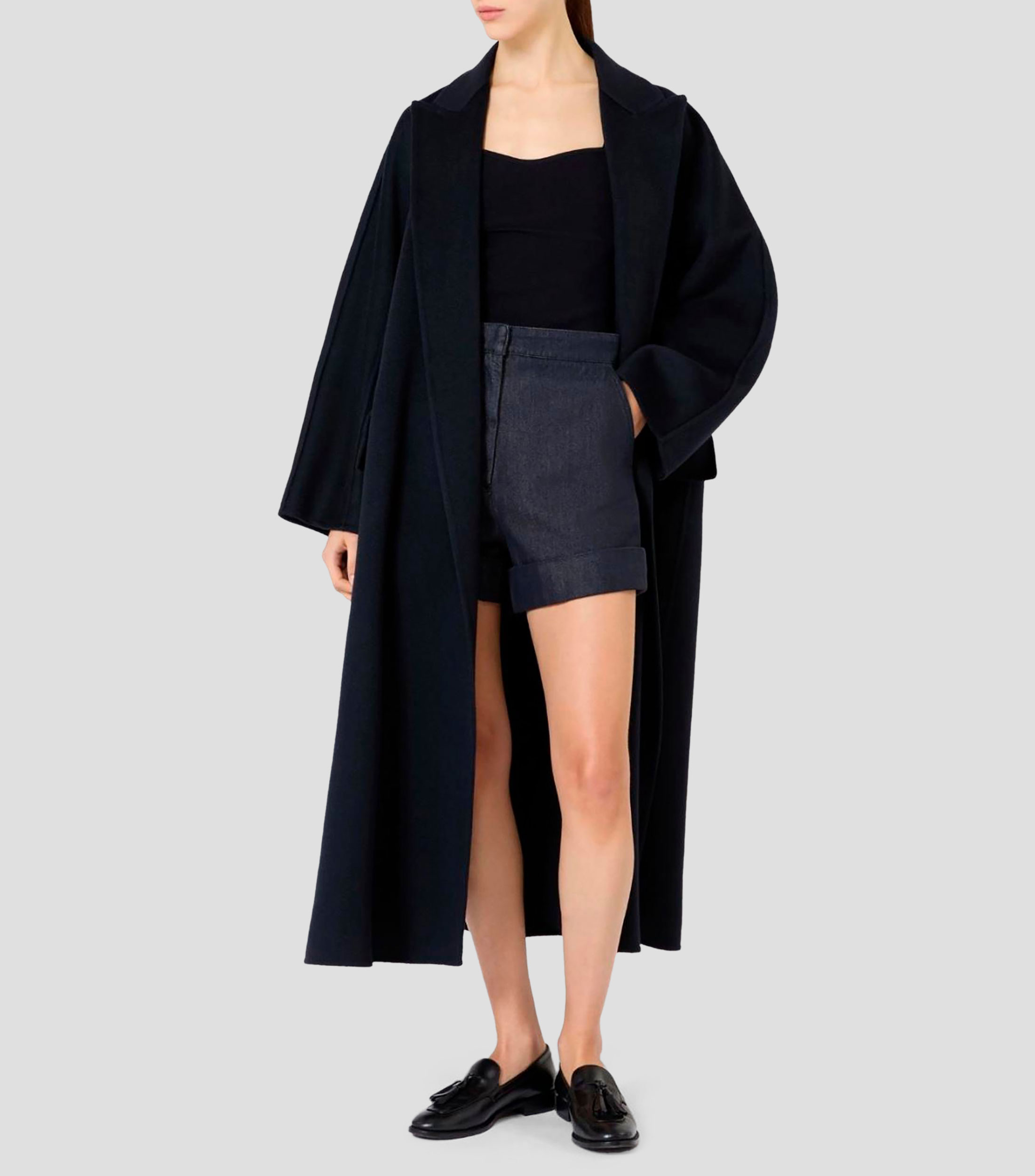 Blusa lisa sin mangas Mujer